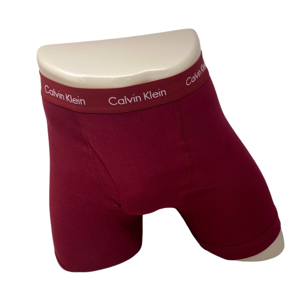 Calvin Klein Men Underwear 5 Pack Boxer Brief Cotton Stretch Green Red NB3395905 - Picture 3 of 7